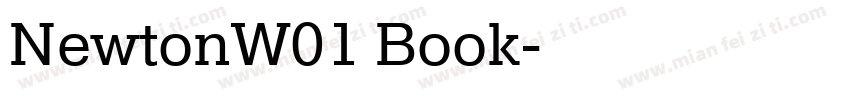 NewtonW01 Book字体转换
